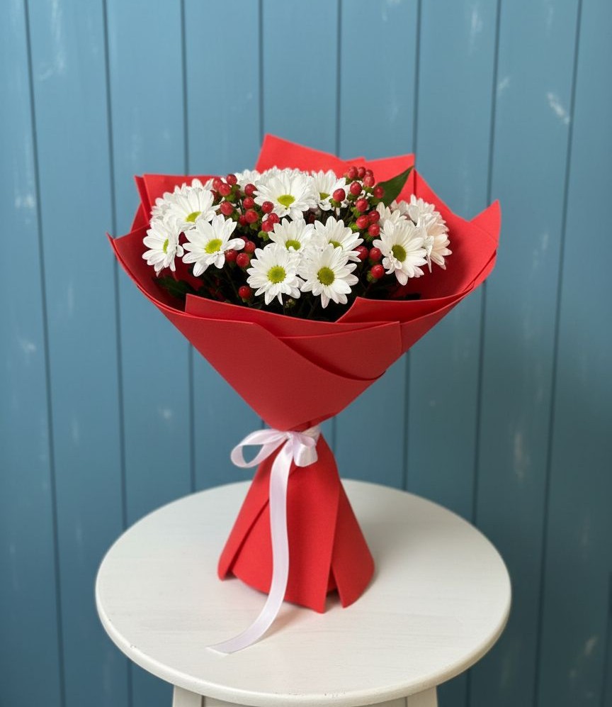 Букет цветов из: Хризантемы в Суворовское Краснодарский край