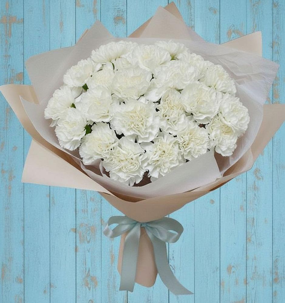 Букет цветов из: Гвоздики в Суворовское Краснодарский край