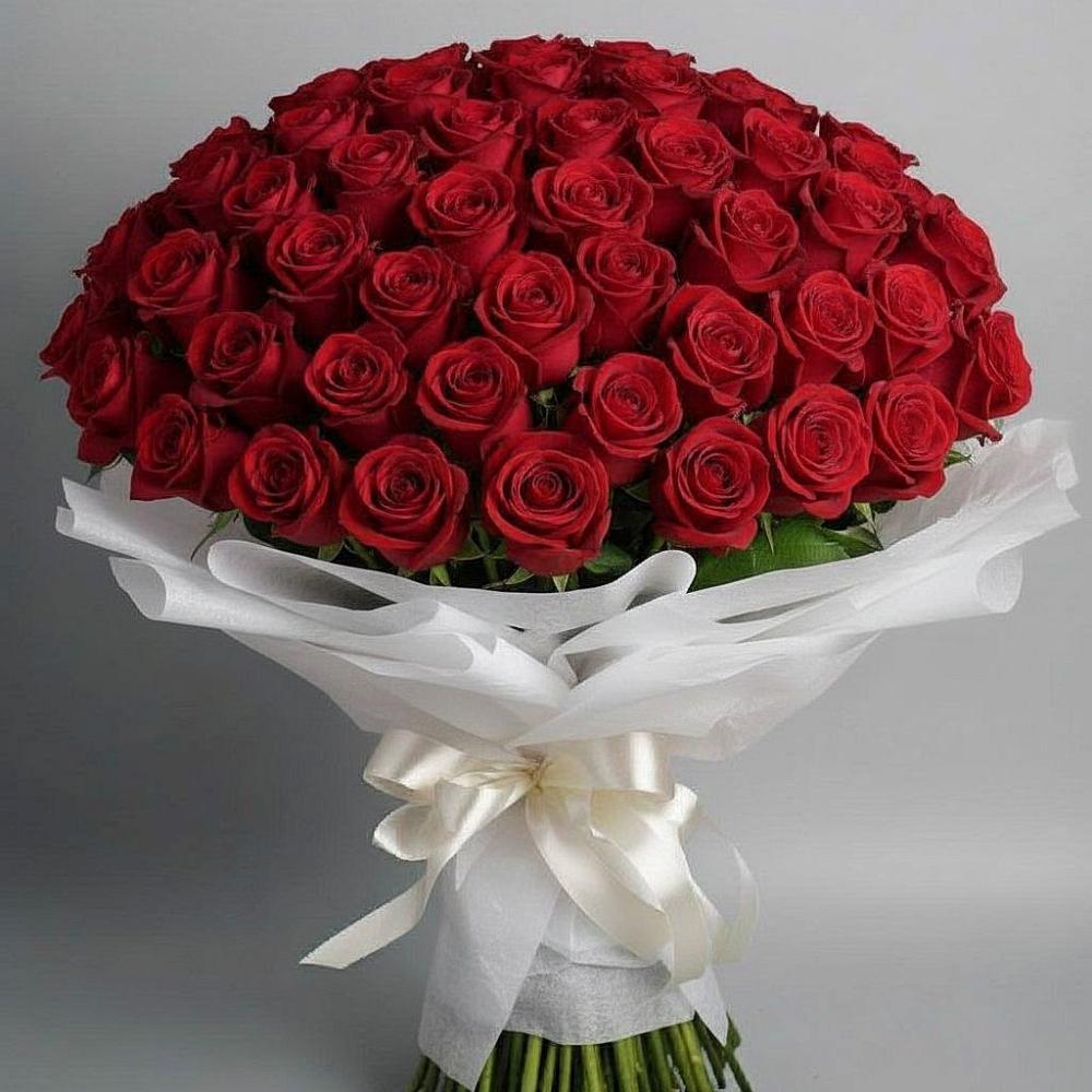 Букет 101 Красная роза Блэк Мэджик в Суворовское Краснодарский край