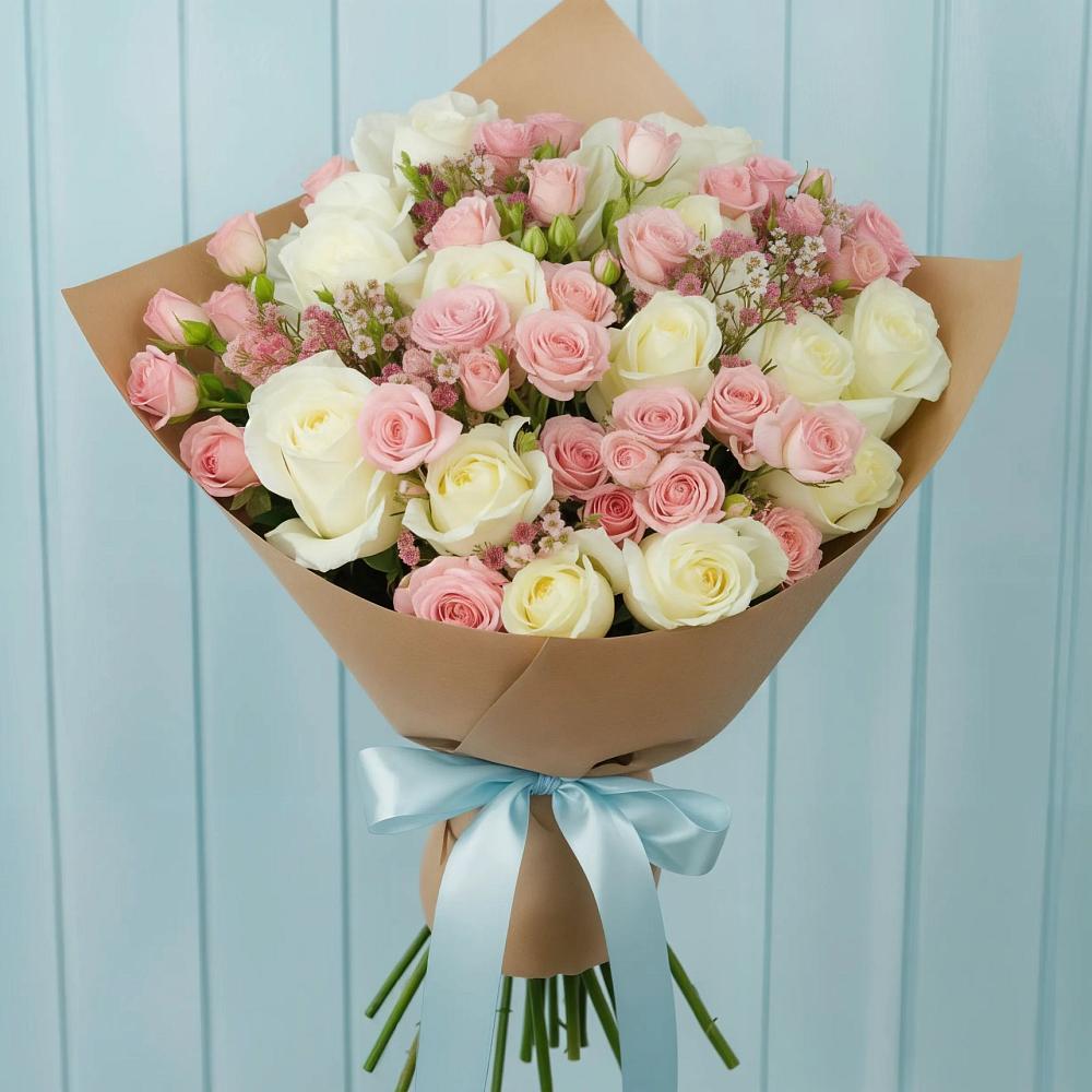 Букет цветов из: Розы в Суворовское Краснодарский край