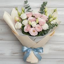 Букет цветов из:  Лизиантусы в Суворовское Краснодарский край