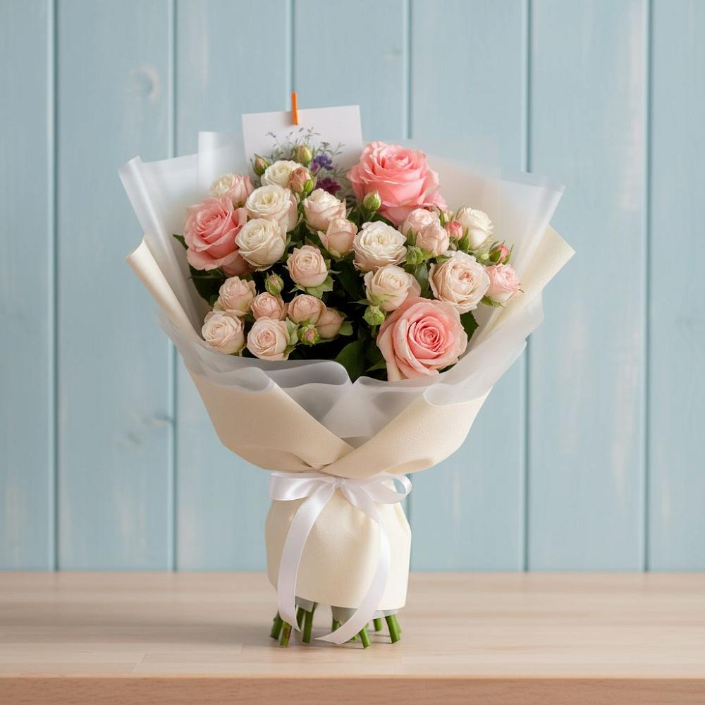 Букет цветов из: Розы в Суворовское Краснодарский край