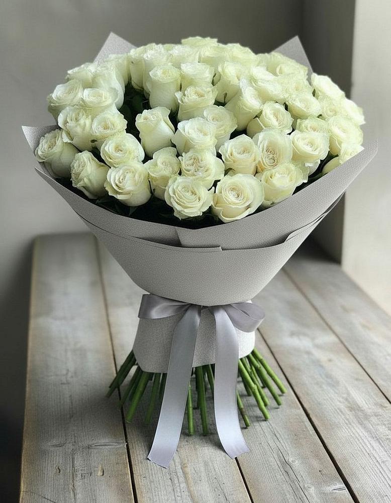 Букет 35 Белых роз в Суворовское Краснодарский край