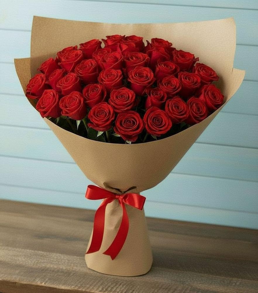 Букет Красные розы Милано в Суворовское Краснодарский край