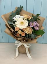 Букет цветов из:  Герберы и Хризантемы в Суворовское Краснодарский край