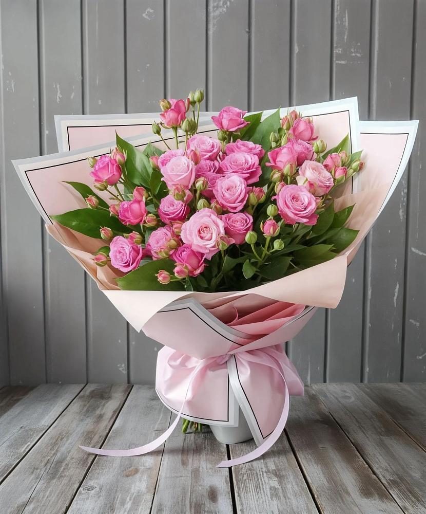 Букет Розовый кустик в Суворовское Краснодарский край