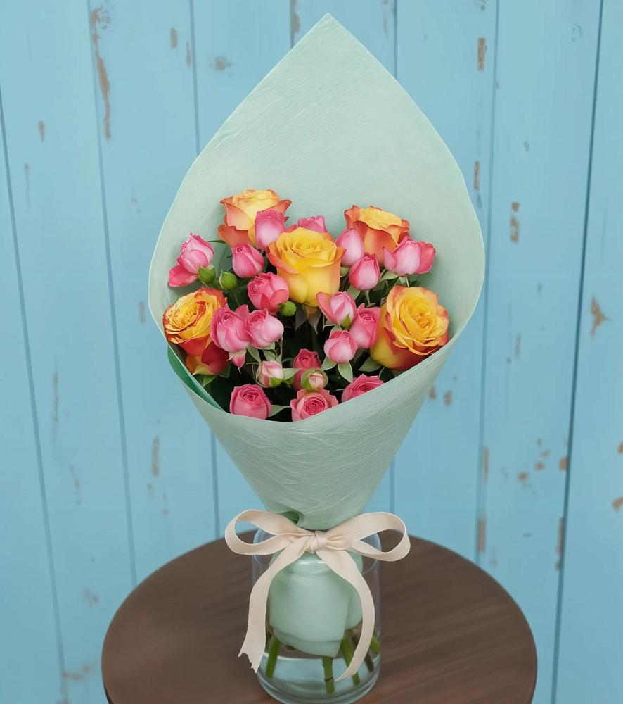 Букет цветов из: Розы в Суворовское Краснодарский край