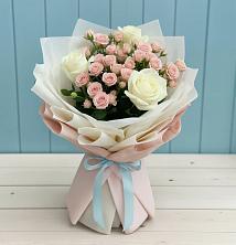 Букет цветов из:  Розы в Суворовское Краснодарский край