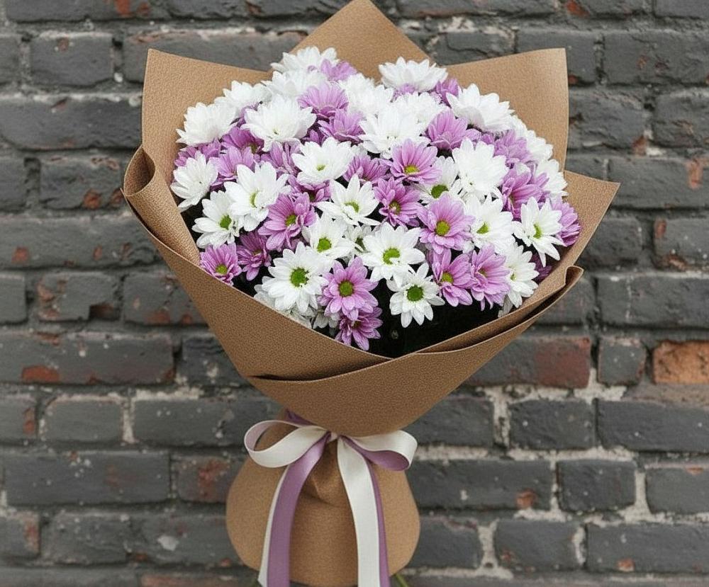 Букет цветов из: Хризантемы в Суворовское Краснодарский край