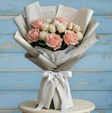 Букет цветов из:  Розы в Суворовское Краснодарский край