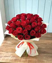 Букет 29 Красных роз в Суворовское Краснодарский край