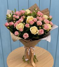 Букет цветов из:  Розы в Суворовское Краснодарский край