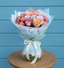 Букет цветов из:  Хризантемы и Розы #REPLACE_PRED# Суворовское Краснодарский край