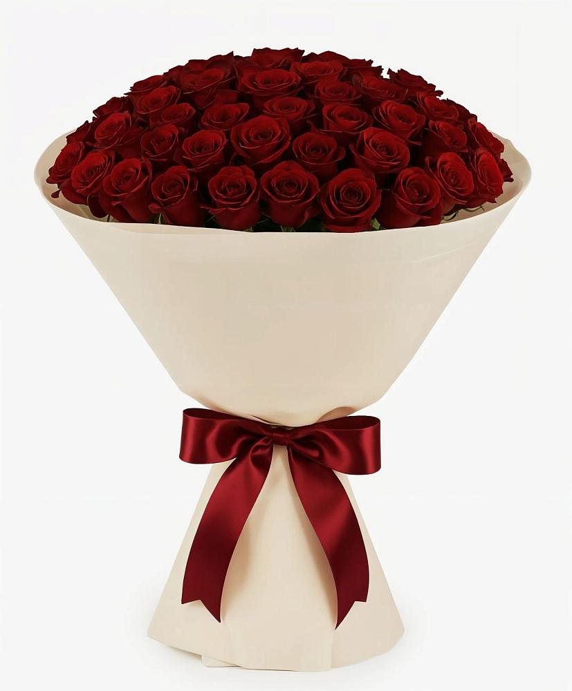 Букет 101 Бордовая роза Блэк Бакарра в Суворовское Краснодарский край