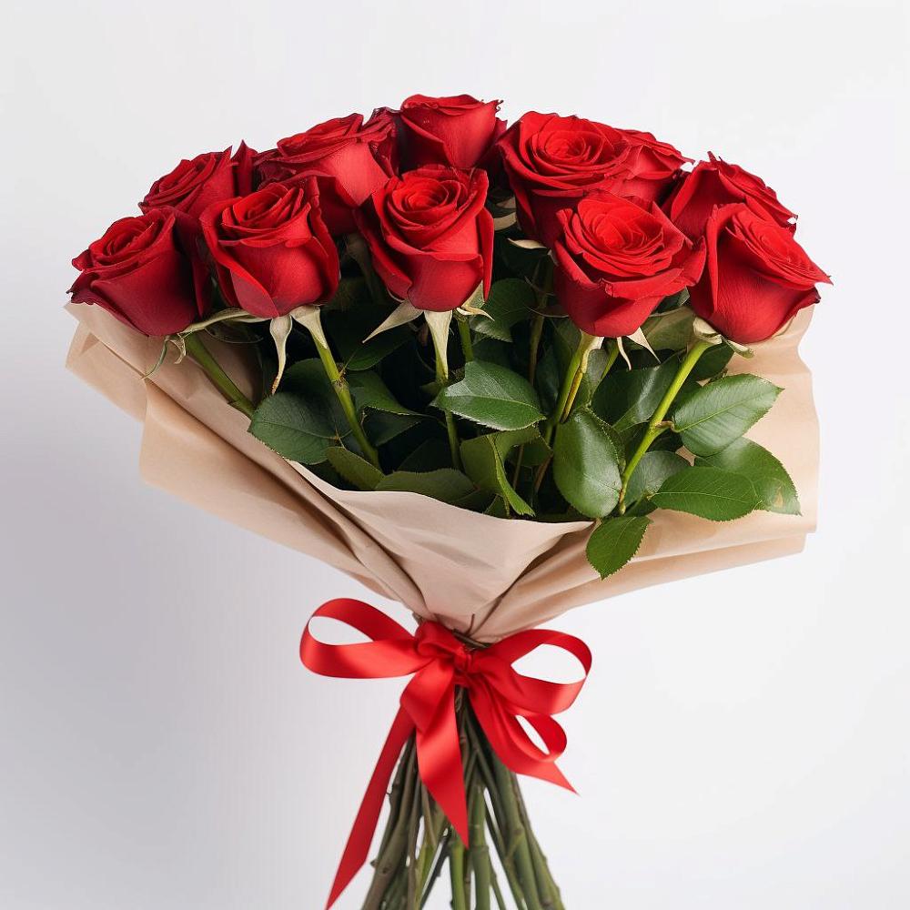 Букет 11 Красных роз Эдлесс Лав в Суворовское Краснодарский край
