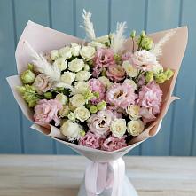 Букет цветов из:  Альстромерии и Розы #REPLACE_PRED# Суворовское Краснодарский край